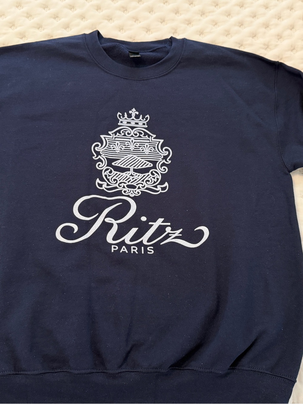 Ritz Paris Navy Logo Sweatshirt